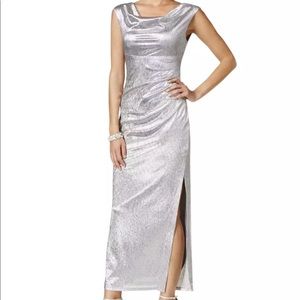Silver Connected Apparel evening gown 8